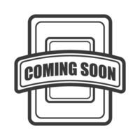 coming soon stamp rectangle illustration vector