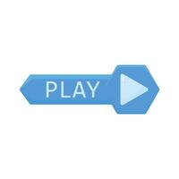 Illustration of play button vector