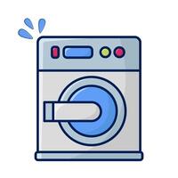 washing machine illustration vector