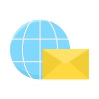 mail with internet illustration vector