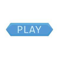 Illustration of play button vector