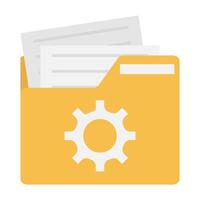 file in folder illustration vector