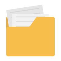 file in folder illustration vector