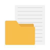 file in folder illustration vector