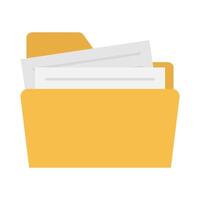 file in folder illustration vector