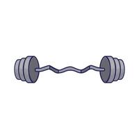 Illustration of barbell vector