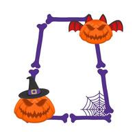 Illustration of Halloween frame vector