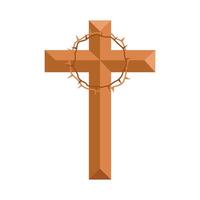 christian cross religious  illustration vector