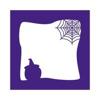 Illustration of Halloween frame vector