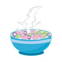 Illustration of cereal bowl vector