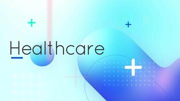 the healthcare logo is a modern abstract design video