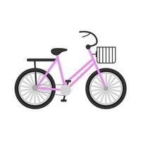 Bicycle transportation illustration vector