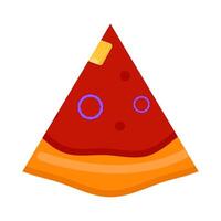 Illustration of pizza slice vector