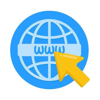 cursor click website illustration vector