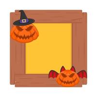 Illustration of Halloween frame vector