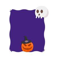 Illustration of Halloween frame vector