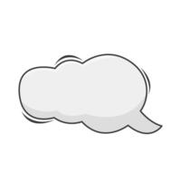 cloud  comic book bubble illustration vector