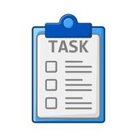 task list in clipboard illustration vector