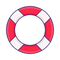 Illustration of lifebuoy vector