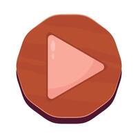 Illustration of play button vector