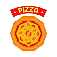 Illustration of pizza vector