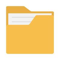 file in folder illustration vector