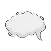 cloud  comic book bubble illustration vector