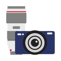 camera photo with lens camera  photo illustration vector