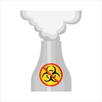 no radiation in chimney illustration vector