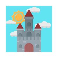 ilustración del castillo vector