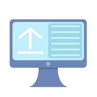 upload file in computer illustration vector