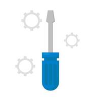 screwdriver with setting illustration vector