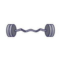 Illustration of barbell vector