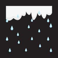 cloud rain illustration vector