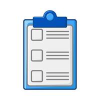 task list in clipboard illustration vector