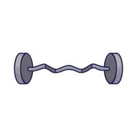 Illustration of barbell vector