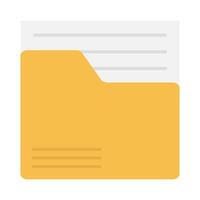 file in folder illustration vector