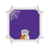 Illustration of Halloween frame vector