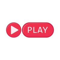 Illustration of play button vector