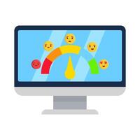 review spin emoji in computer illustration vector