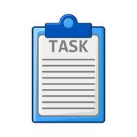 task list in clipboard illustration vector