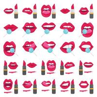 lips pack illustration vector