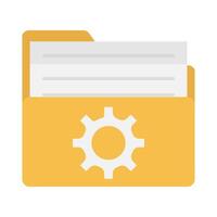 file in folder illustration vector