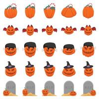 pumpkin pack illustration vector