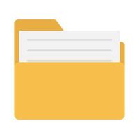 file in folder illustration vector