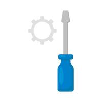 screwdriver with setting illustration vector