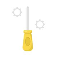 screwdriver with setting illustration vector