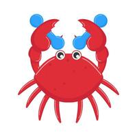 Illustration of cute crab vector