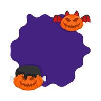 Illustration of Halloween frame vector