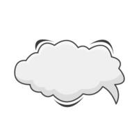 cloud  comic book bubble illustration vector